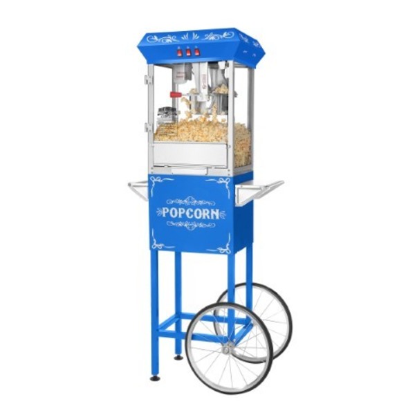 Great Northern Popcorn 6098 Great Northern Popcorn Blue Foundation Popcorn Popper Machine Cart, 8 Ounce 338034BHQ